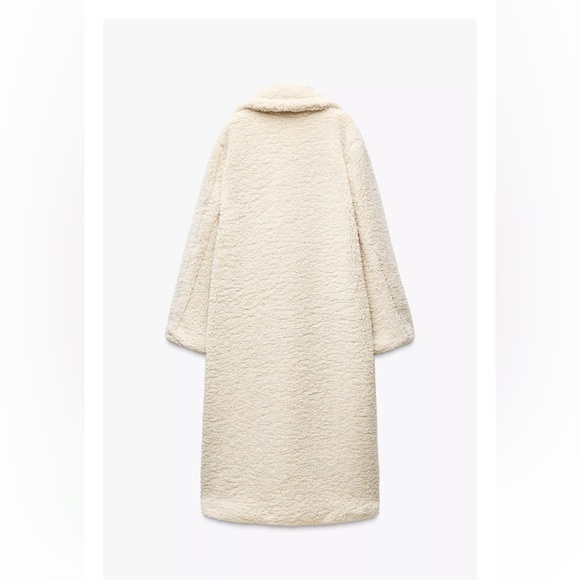 Zara long fleece coat - Picture 3 of 6